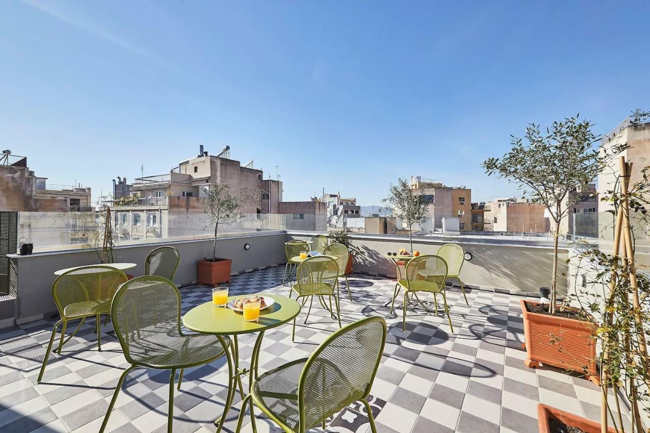 Spacious Suite W. Huge Balcony + Acropolis View Athens Luaran gambar